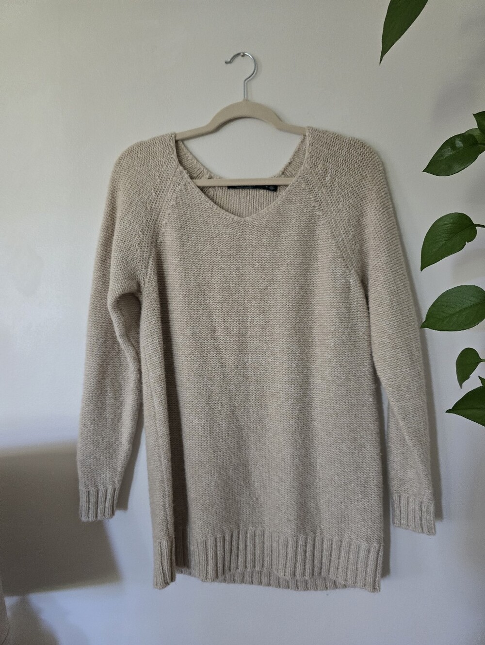 Lauren Ralph Lauren Oatmeal Beige Womens Tunic Sweater Size M